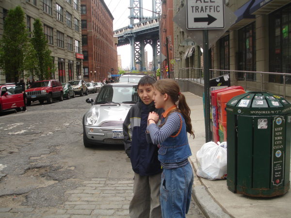 Schmuel Lieb and Aviva Rochel in DUMBO